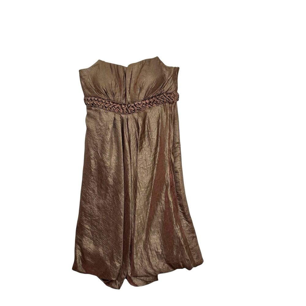 Dark Woodland Fairy Brown-Green HOCO Short Prom Dress Empire Waist Balloon Hem